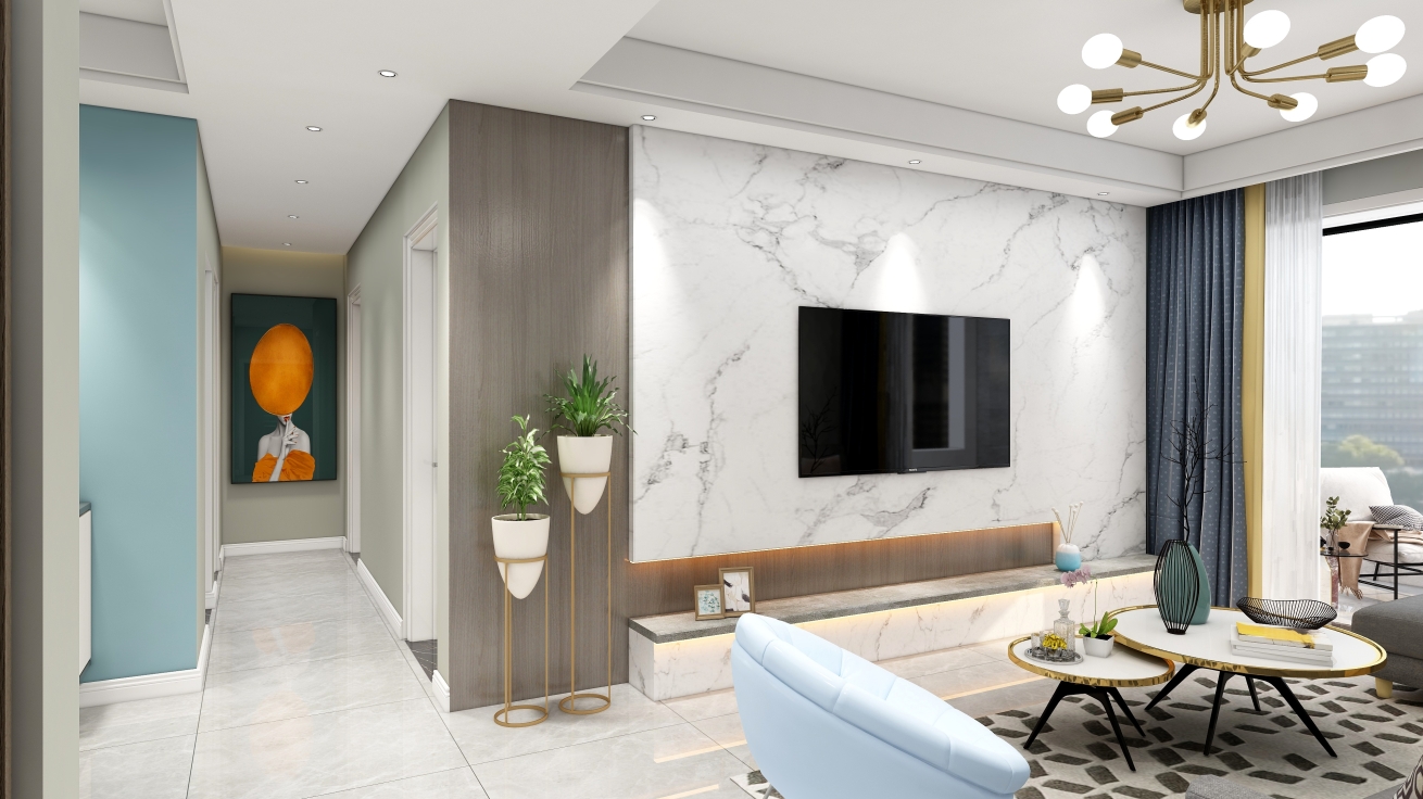 龍江春天 120平 現(xiàn)代簡(jiǎn)約風(fēng)格 15萬